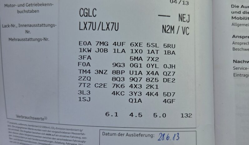 Audi A6 Avant 2,0 TDI Fleet DPF voll