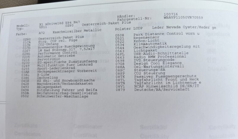 BMW X1 xDrive18d Österreich-Paket Aut. voll